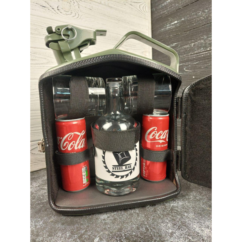 Чорна каністра-бар 5л з посудом в комплекті / Сейф для алкоголю, подарунок чоловікові або хлопцю Чорна каністра-бар 5л з посудом в комплекті / Сейф для алкоголю, подарунок чоловікові або хлопцю